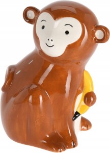 SKARBONKA ceramiczna zwierzęta zebra tygrys panda koala krokodyl małpka