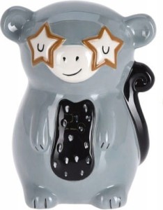 SKARBONKA ceramiczna zwierzęta zebra tygrys panda koala krokodyl małpka