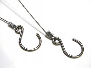 Girlanda srebrne kule Ø 10 cm ze stali nierdzewnej 120 cm do okna witryny