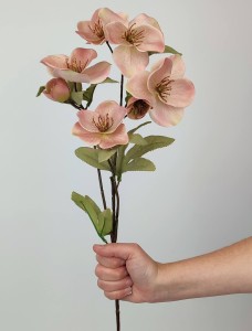 CIEMIERNIK ZAWILEC sztuczny różowy PREMIUM do wazonu kompozycji gałązka 70 cm