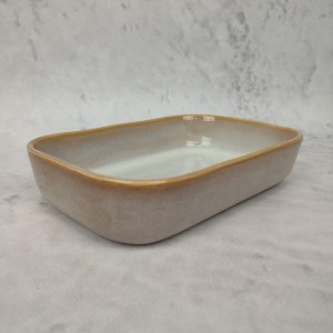 Kamionkowe NACZYNIE ŻAROODPORNE prostokątne 23x15x5 cm