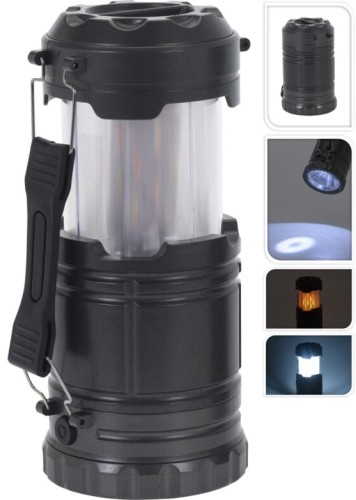 Lampa kempingowa LED , 3 funkcje, przenośna, na baterie, efekt płomienia