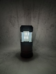 Lampa kempingowa LED , 3 funkcje, przenośna, na baterie, efekt płomienia
