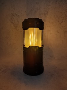 Lampa kempingowa LED , 3 funkcje, przenośna, na baterie, efekt płomienia