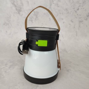 Lampa kempingowa latarka LED 5 funkcji świecenia, uchwyt, powerbank