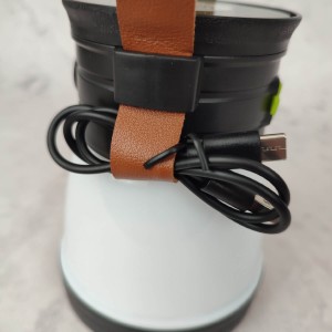 Lampa kempingowa latarka LED 5 funkcji świecenia, uchwyt, powerbank