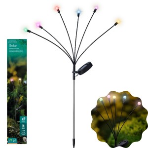 LAMPA SOLAR pik ogrodowy solarny kulki kolorowe solarne do wbicia 