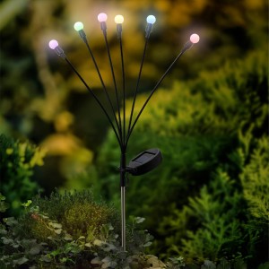 LAMPA SOLAR pik ogrodowy solarny kulki kolorowe solarne do wbicia 