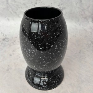WAZON i MISA na cmentarz doniczka mrozoodporna czarna Ø 22 cm wazon h 22 cm