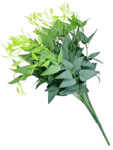 RUSKUS BUKIET 5 gał. 52 cm ruskus sztuczna gałązka wypełniacz zielony