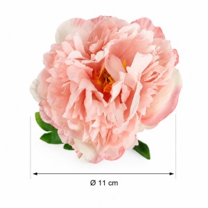 PIWONIA PEONIA różowa 60 cm gałązka z liśćmi
