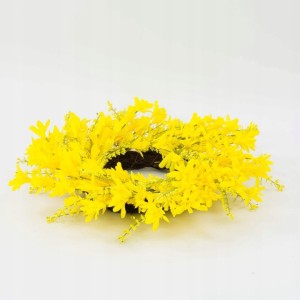 WIANEK wiosenny sztuczna forsycja 45 cm WIENIEC z kwiatami na Wielkanoc
