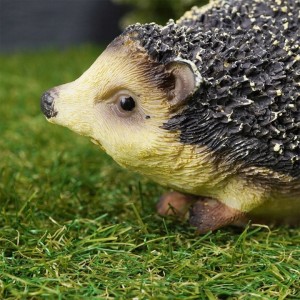 Figurka ogrodowa JEŻ jak żywy 14,5 cm jeżyk do ogrodu do donicy dekoracja