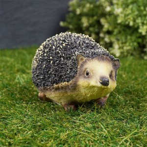Figurka ogrodowa JEŻ jak żywy 14,5 cm jeżyk do ogrodu do donicy dekoracja