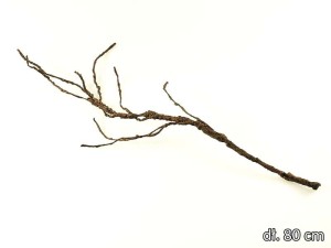 Gałąź sztuczna giętka gałązka pianka korzeń sztuczny 80 cm brązowa