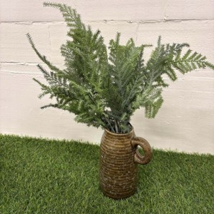 PAPROĆ bukiet 7 gałązek sztuczna paprotka asparagus 50 cm do wiązanek