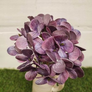 HORTENSJA fioletowa hortensja kwiaty jak żywe real touch premium pik 40 cm