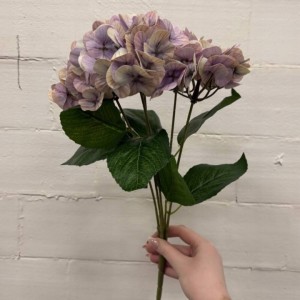 HORTENSJA 44 CM bukiet sztuczne HORTENSJE premium REAL TOUCH