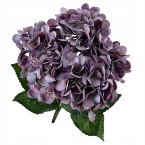 KWIATY SZTUCZNE HORTENSJA bukiet kwiatów hortensji 45cm REAL TOUCH stroik