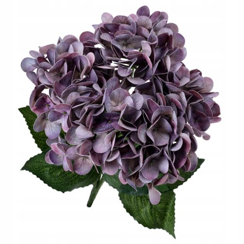 KWIATY SZTUCZNE HORTENSJA bukiet kwiatów hortensji 45cm REAL TOUCH stroik