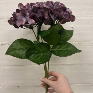 KWIATY SZTUCZNE HORTENSJA bukiet kwiatów hortensji 45cm REAL TOUCH stroik
