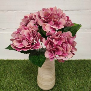 KWIATY SZTUCZNE HORTENSJA bukiet kwiatów hortensji 45cm REAL TOUCH stroik
