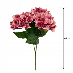 KWIATY SZTUCZNE HORTENSJA bukiet kwiatów hortensji 45cm REAL TOUCH stroik