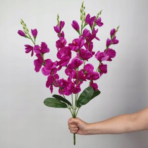 MIECZYKI gladiole ciemny róż 68 cm bukiet 5 gałązek sztuczne mieczyki