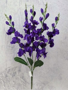MIECZYKI gladiole fioletowe ciemne 68 cm bukiet 5 gałązek sztuczne mieczyki
