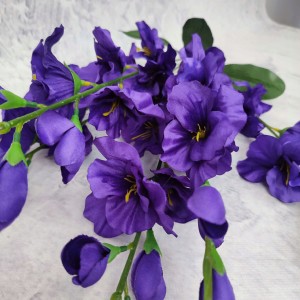 MIECZYKI gladiole fioletowe ciemne 68 cm bukiet 5 gałązek sztuczne mieczyki