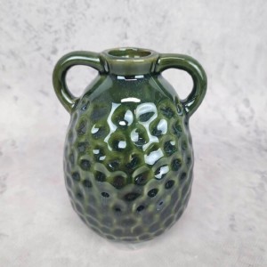 WAZON w kształcie dzbanka ceramiczny dzbanek h 17 cm ceramika reaktywna