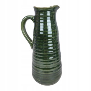 WAZON w kształcie dzbanka z uchwytem ceramiczny dzbanek h 24 cm