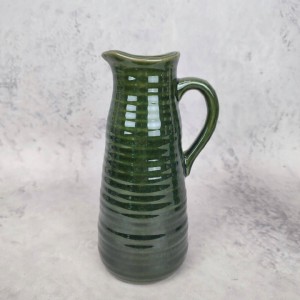 WAZON w kształcie dzbanka z uchwytem ceramiczny dzbanek h 24 cm