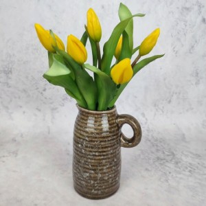 WAZON w kształcie dzbanka z uchwytem ceramiczny dzbanek h 16 cm