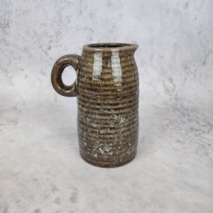 WAZON w kształcie dzbanka z uchwytem ceramiczny dzbanek h 16 cm