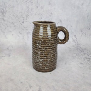 WAZON w kształcie dzbanka z uchwytem ceramiczny dzbanek h 16 cm