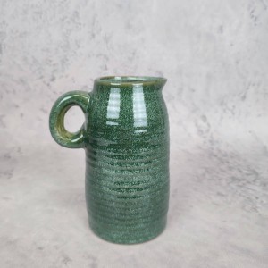 WAZON w kształcie dzbanka z uchwytem ceramiczny dzbanek h 16 cm