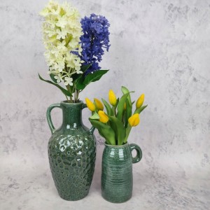 WAZON w kształcie dzbanka z uchwytem ceramiczny dzbanek h 16 cm