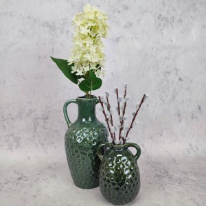 WAZON w kształcie dzbanka ceramiczny dzbanek h 29 cm ceramika reaktywna