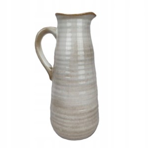 WAZON w kształcie dzbanka z uchwytem ceramiczny dzbanek h 24 cm