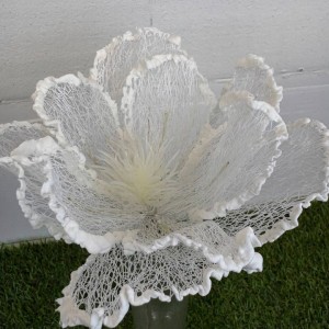 KWIAT siateczkowy kwiaty sztuczne duże h 33 cm średnica 25 cm