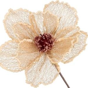 KWIAT siateczkowy kwiaty sztuczne duże h 33 cm średnica 25 cm