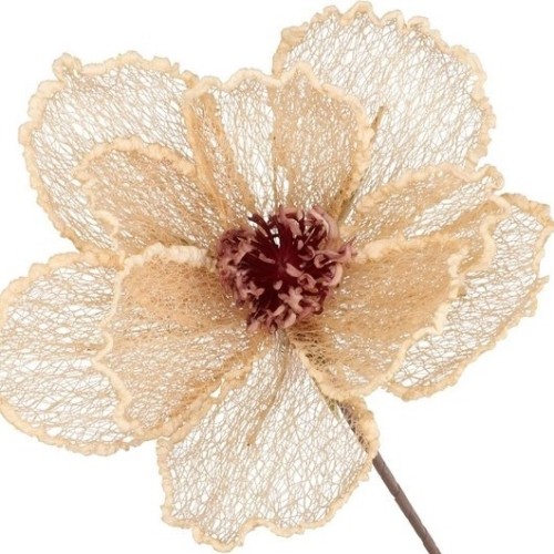 KWIAT siateczkowy kwiaty sztuczne duże h 33 cm średnica 25 cm