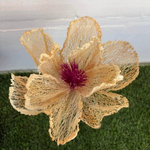 KWIAT siateczkowy kwiaty sztuczne duże h 33 cm średnica 25 cm