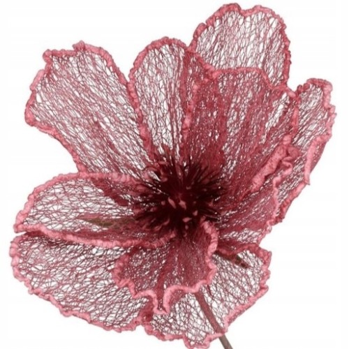 KWIAT siateczkowy kwiaty sztuczne duże h 33 cm średnica 25 cm