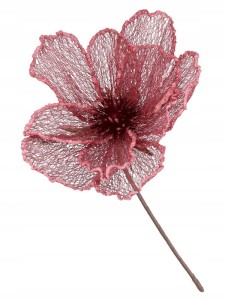 KWIAT siateczkowy kwiaty sztuczne duże h 33 cm średnica 25 cm
