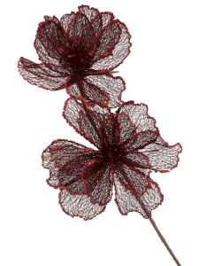KWIAT siateczkowy kwiaty sztuczne duże h 90 cm średnica 25 cm