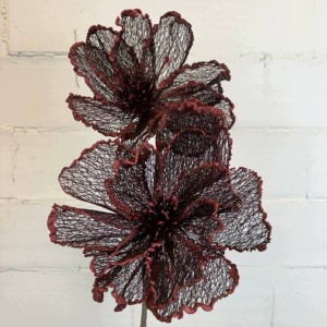 KWIAT siateczkowy kwiaty sztuczne duże h 90 cm średnica 25 cm