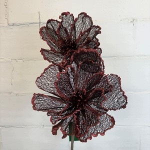 KWIAT siateczkowy kwiaty sztuczne duże h 90 cm średnica 25 cm