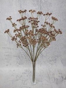 GIPSÓWKA sztuczna brązowa silikonowa bukiet 60 cm 6 x gipsówka gumowa